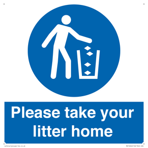 Please take your litter home